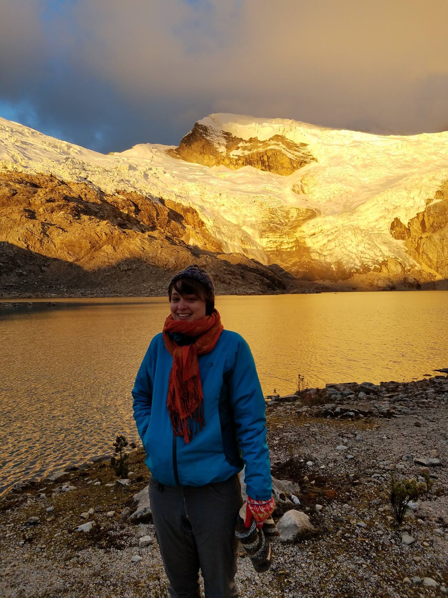 Amy Huff backpacking in Peru.