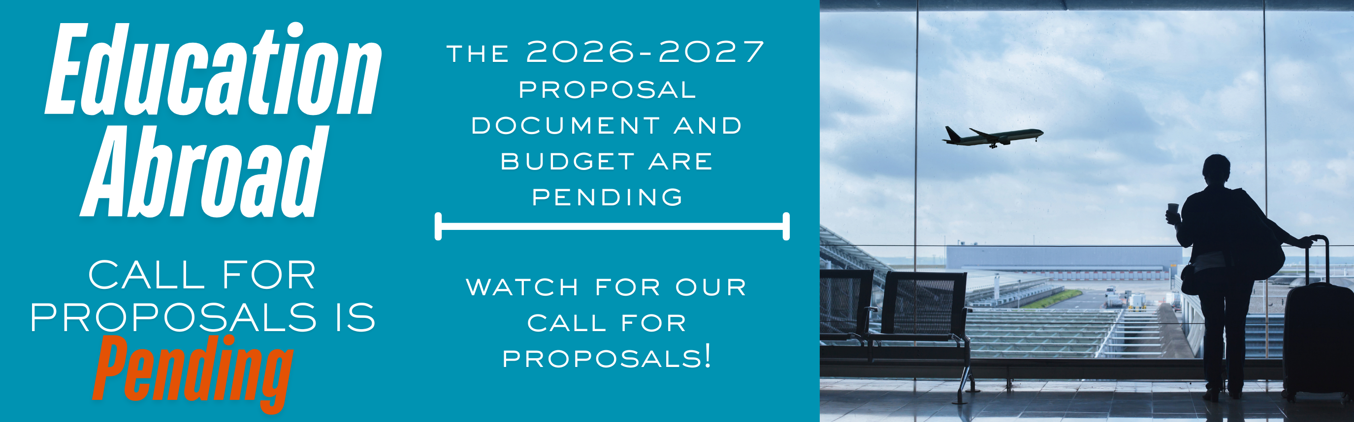 Education Abroad is making changes - check the proposal document for instructions and new deadlines