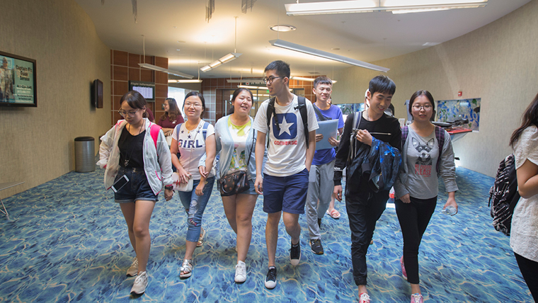 International students arriving in the Springfield-Branson International Airport